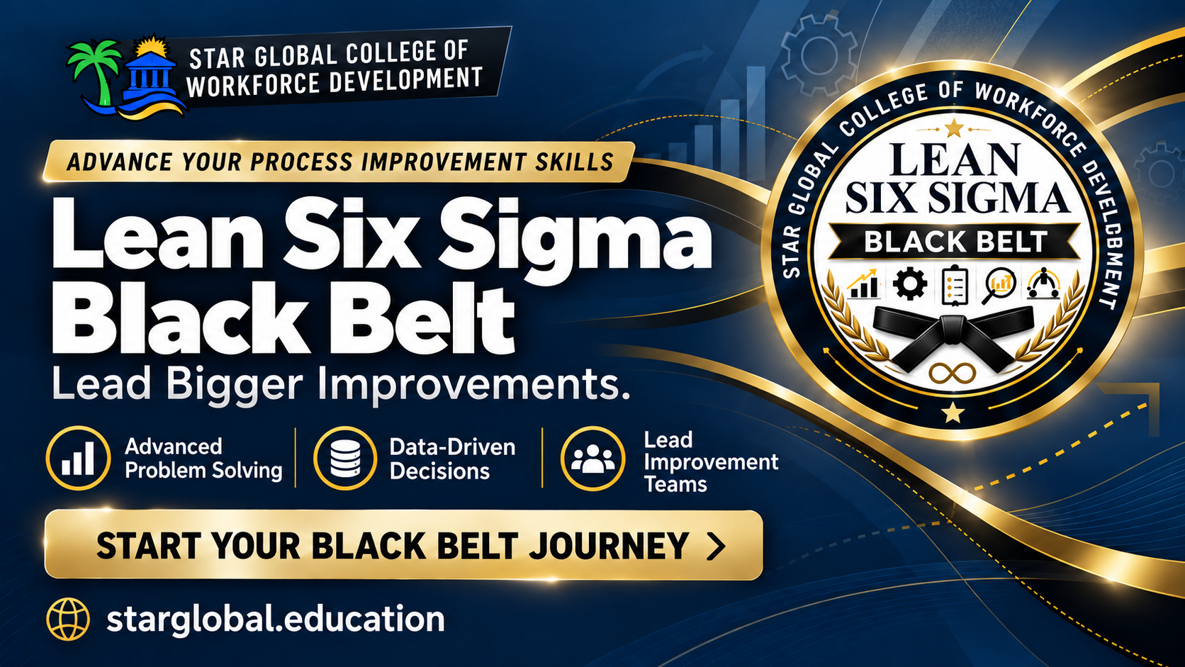 Star Global College Lean Six Sigma Black Belt — Lead Bigger Improvements